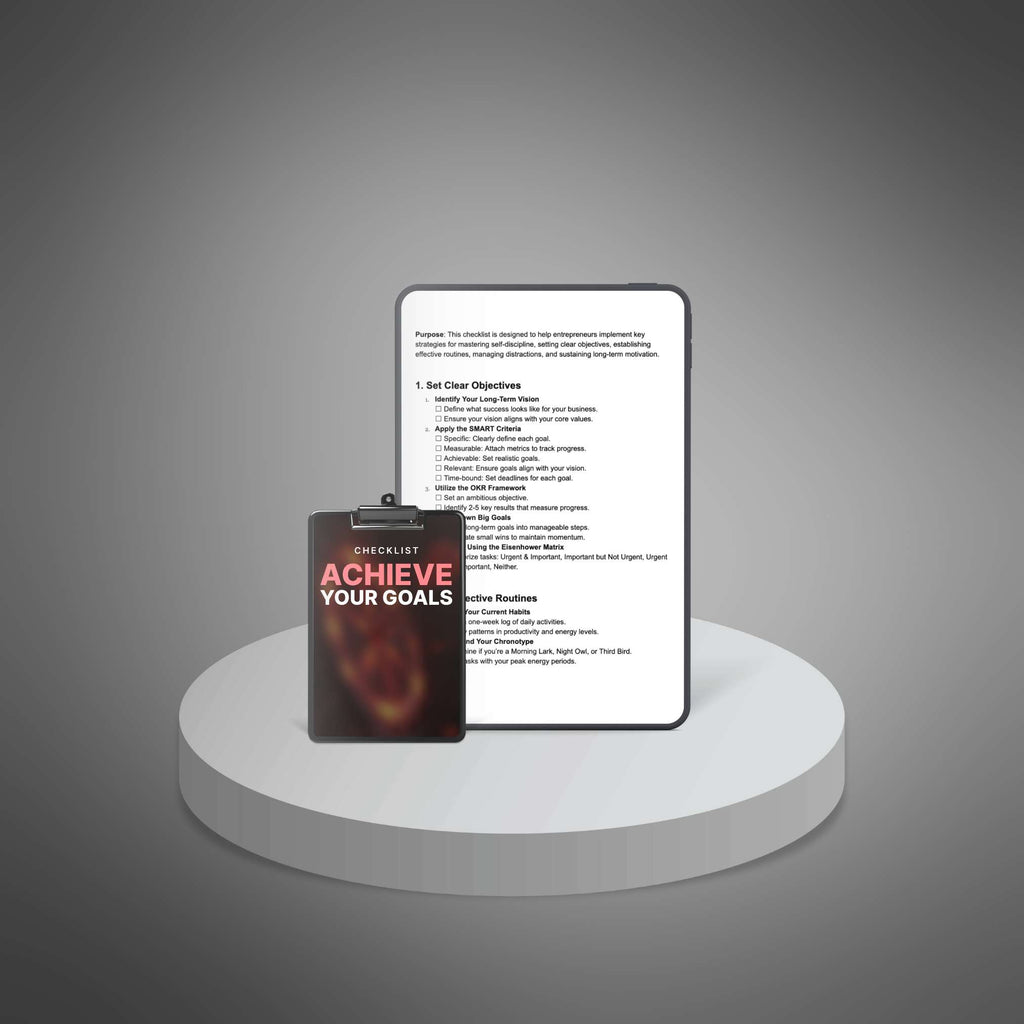 Achieve Your Goals (Checklist)